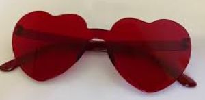 Glasses - Heart Glasses  - RED
